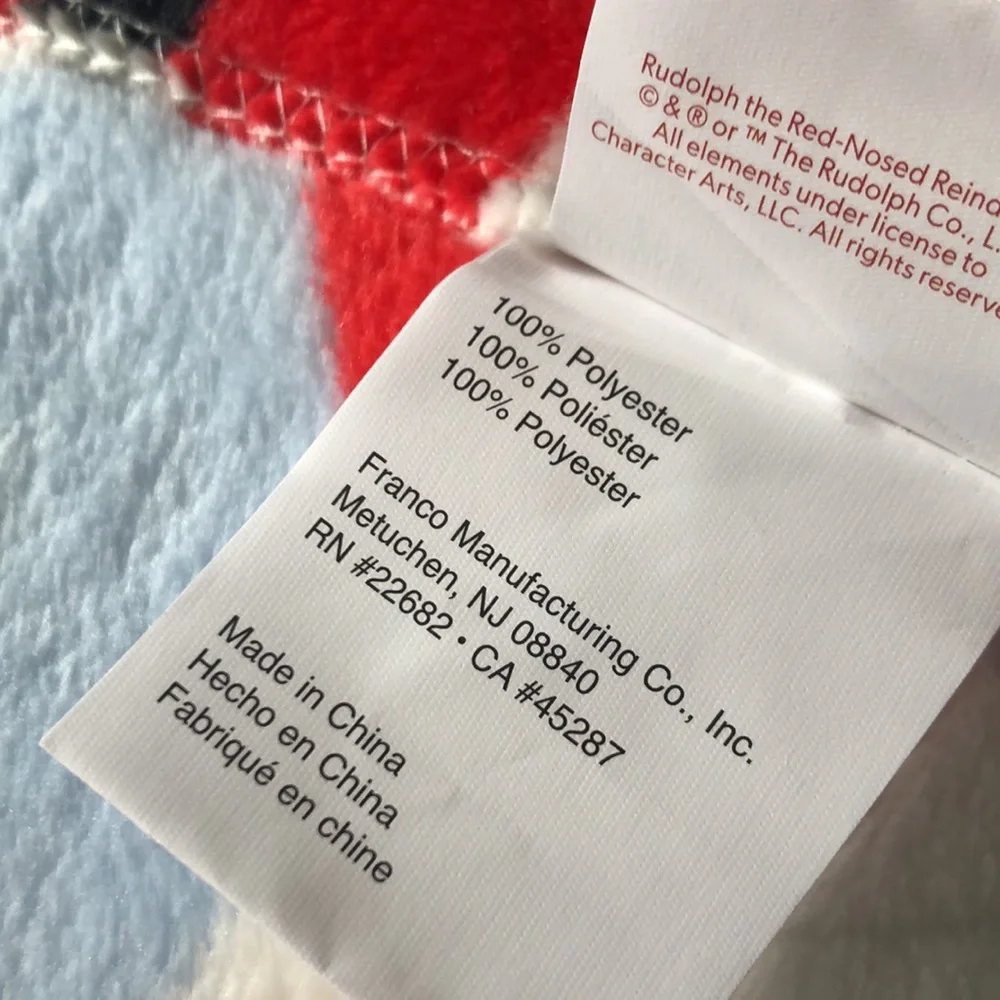 Rudolph the Red Nosed Reindeer Throw Blanket